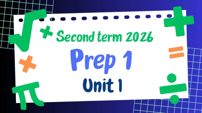 Prep 1-Second term-2026 – Unit 1